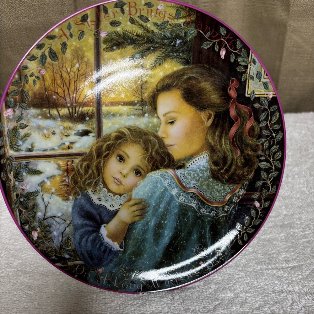“A sister‘s warmth”  plate 8”